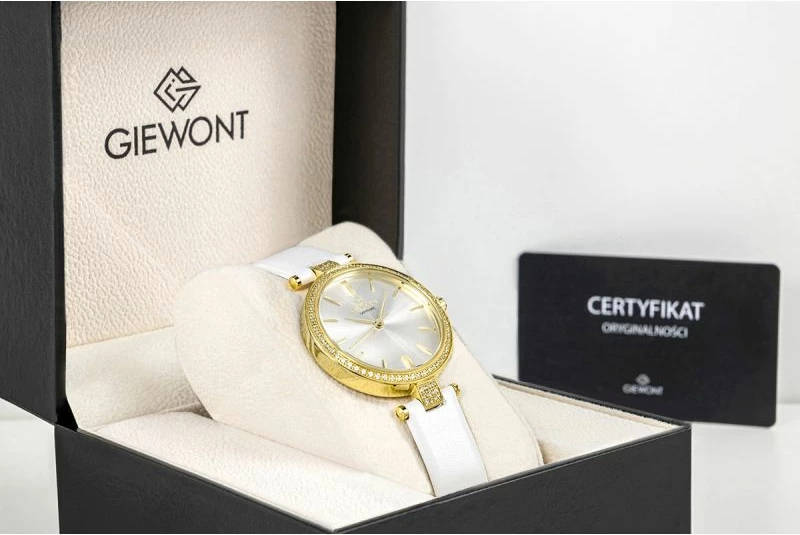 Orë dore femrash Giewont GW9890-A2, gold silver, rrip i bardhë