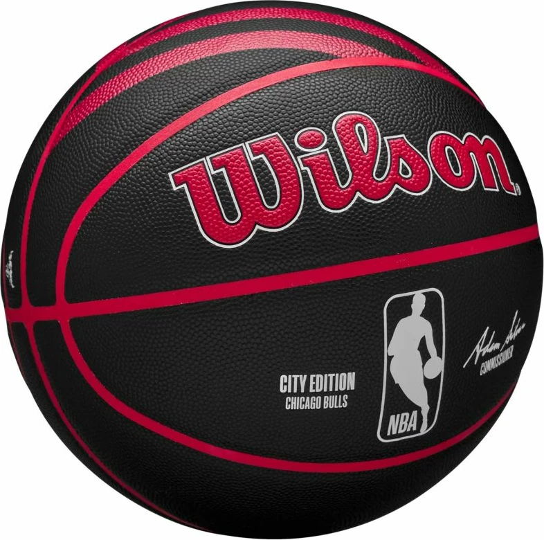 Top basketbolli Wilson Chicago Bulls, i zi dhe i kuq [Madhësia: 7]