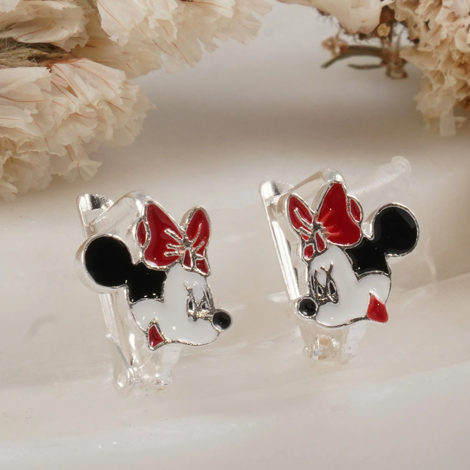 Vathë argjendi Jumeon, 11433ROD, ngjyrë argjendi, të kuqe, të zeza, 10mm