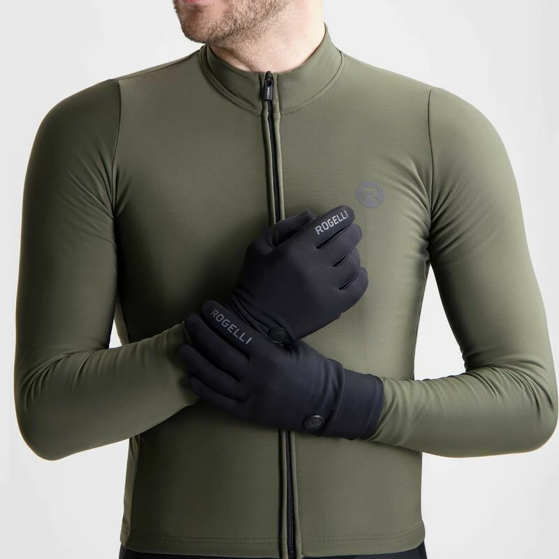 Doreza termike Rogelli, unisex, të zeza