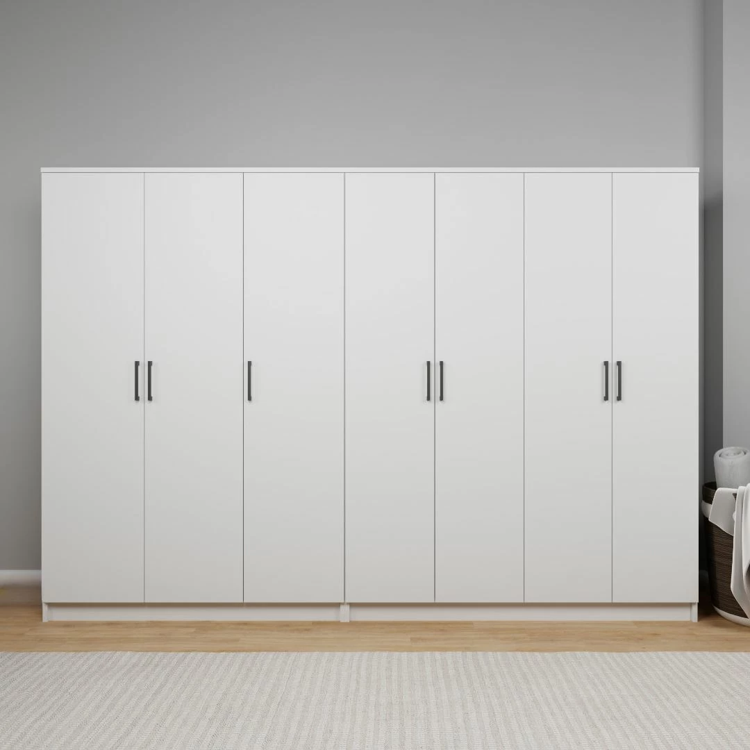 Dollap garderobe Skye Decor, Kardelen 1600-106, i bardhë, 280x180x51.8cm