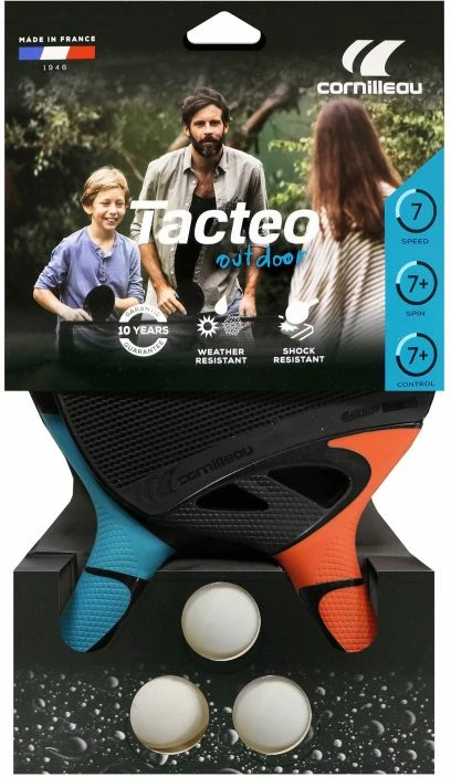 Set pingpongu Cornilleau, për meshkuj dhe femra, i zi, blu dhe portokalli