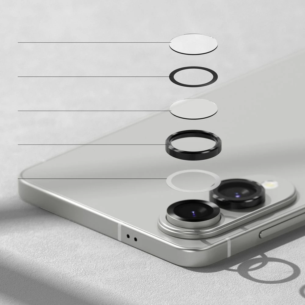 Mbrojtës xhami për kamerë Ringke për Samsung Galaxy S25 Edge, Transparent, 2 copë