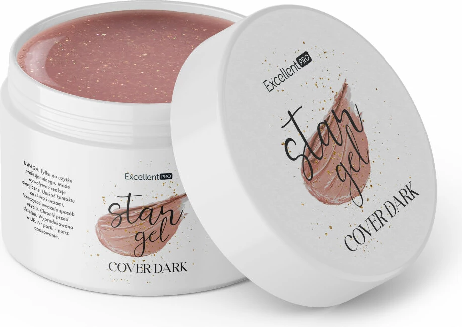 Xhel ndërtues për thonj për femra Excellent PRO Star Gel Building Gel Cover Dark 15g