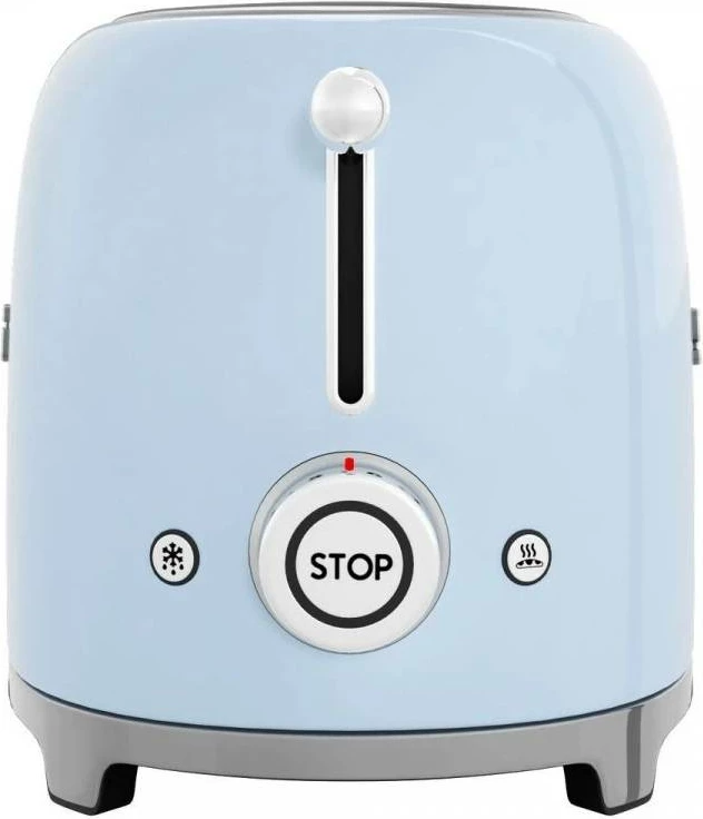 Tostierë Smeg TSF01PBEU 950W, 2 slote, pop-up, Blu pastel