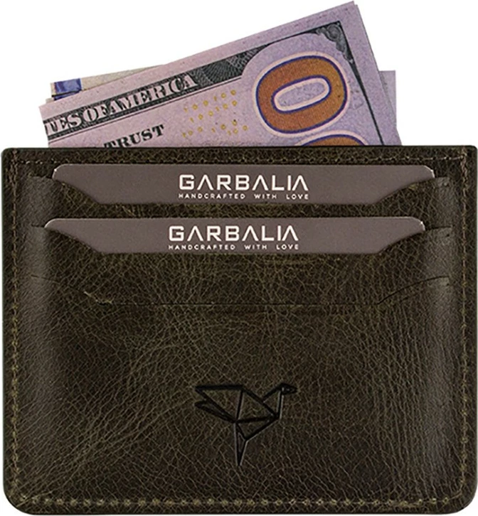Portofol unisex, lëkurë origjinale, ngjyrë e gjelbër, Zoozie Bags