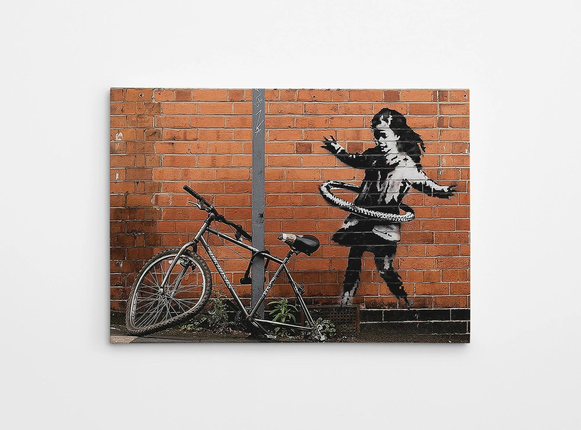 Pikturë dekorative në kanavacë, Banksy, shumëngjyrëshe, 70x100cm