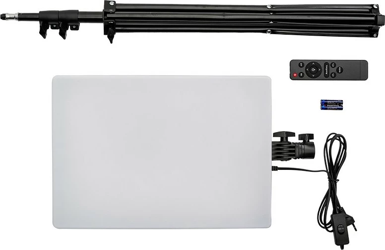 Llampë panel LED Tracer Lumi PRO me stativ 180cm, 160 LED, me telekomandë