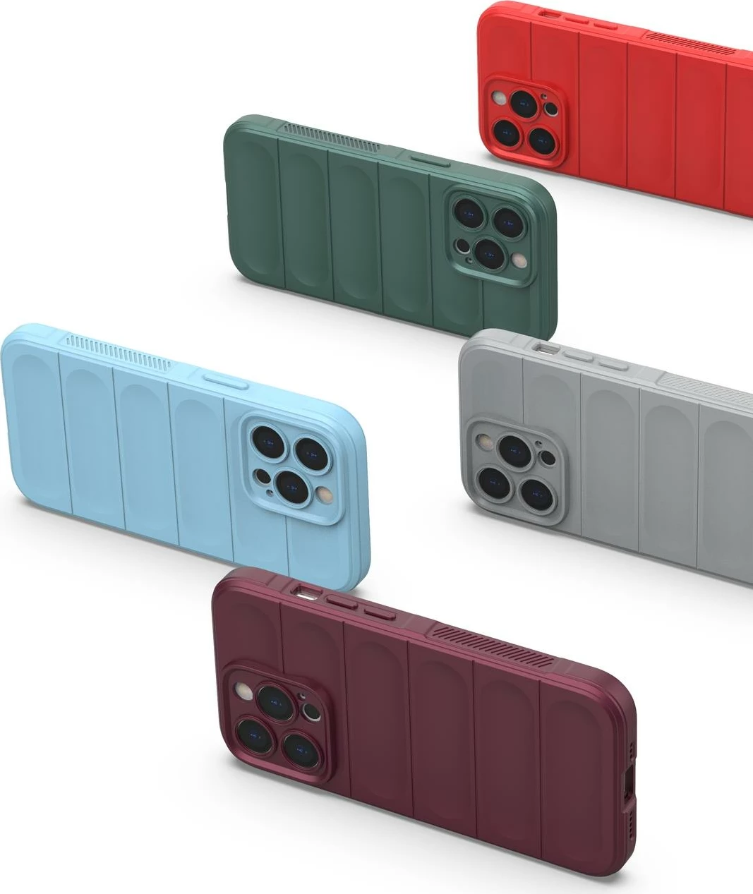 Mbështjellës Hurtel Magic Shield Case për iPhone 13 Pro Max, TPU, Blu e çelët