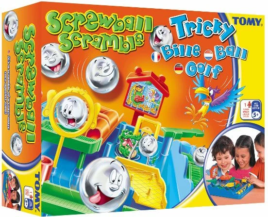 Lojë pengesash Tomy Screwball Scramble T7070, 1-4 lojtarë, 5+ vjeç