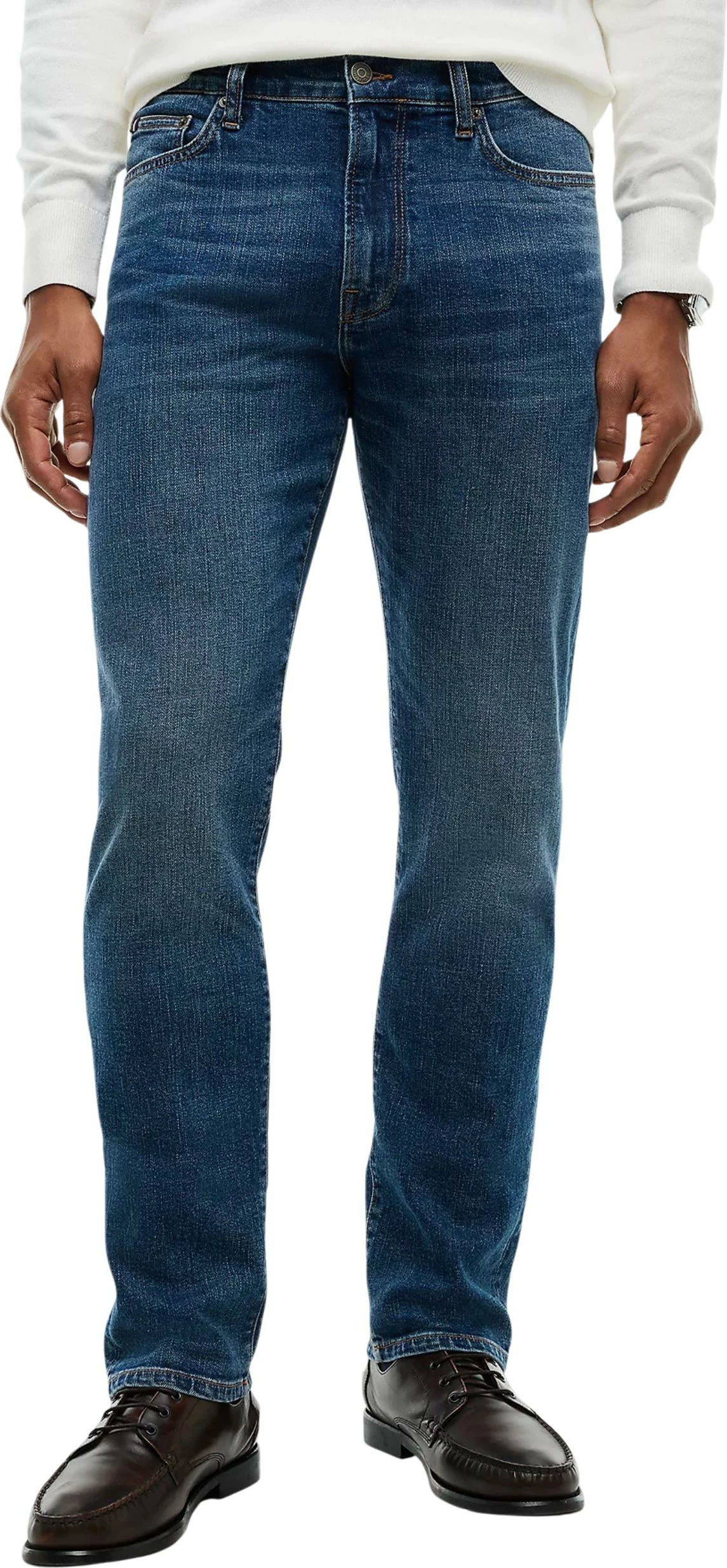 Xhinse për meshkuj Tommy Hilfiger Denton Slim Straight MW0MW44925, denim blu