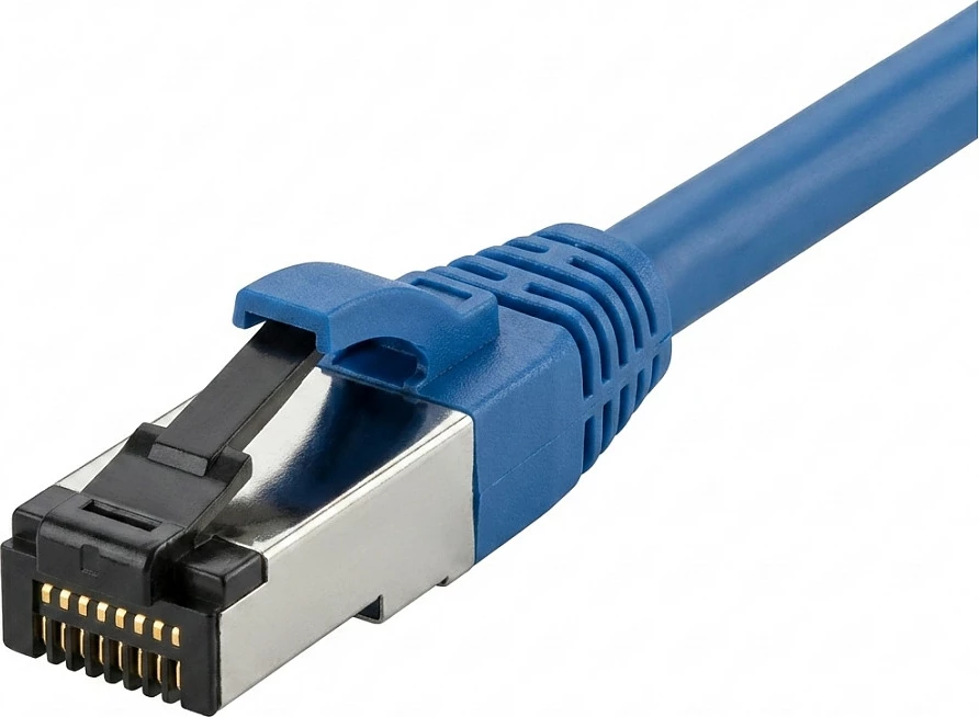 Kabëll rrjeti Synergy21 RJ45 CAT8.1, 5m, 2000MHz, S/FTP, AWG26, blu