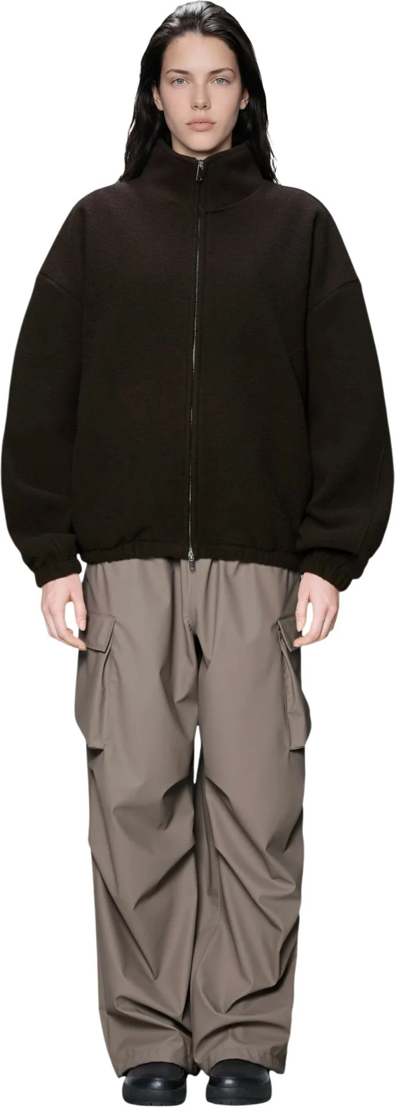 Jakne fleece për meshkuj Rains Bark 19030, kafe e errët [Madhësia: M]