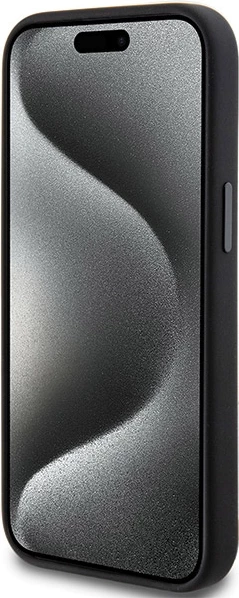 Mbështjellës AMG për iPhone 15/14/13, MagSafe, silikon, i zi