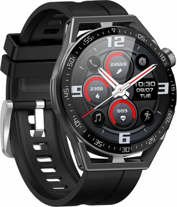 Smartwatch Rubicon unisex, e zezë