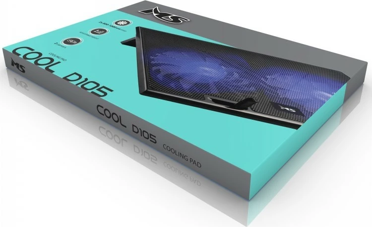 Kasë ftohëse MS COOL D105 me LED, 2x USB, e zezë