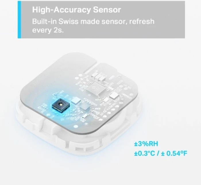Sensor i mençur i temperaturës dhe lagështisë TP-LINK Tapo T310, i bardhë, set me bateri CR2450