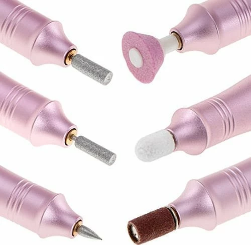 Set frezë thonjsh Adler AD 2181 11-në-1, 13500 RPM, USB-C, rozë