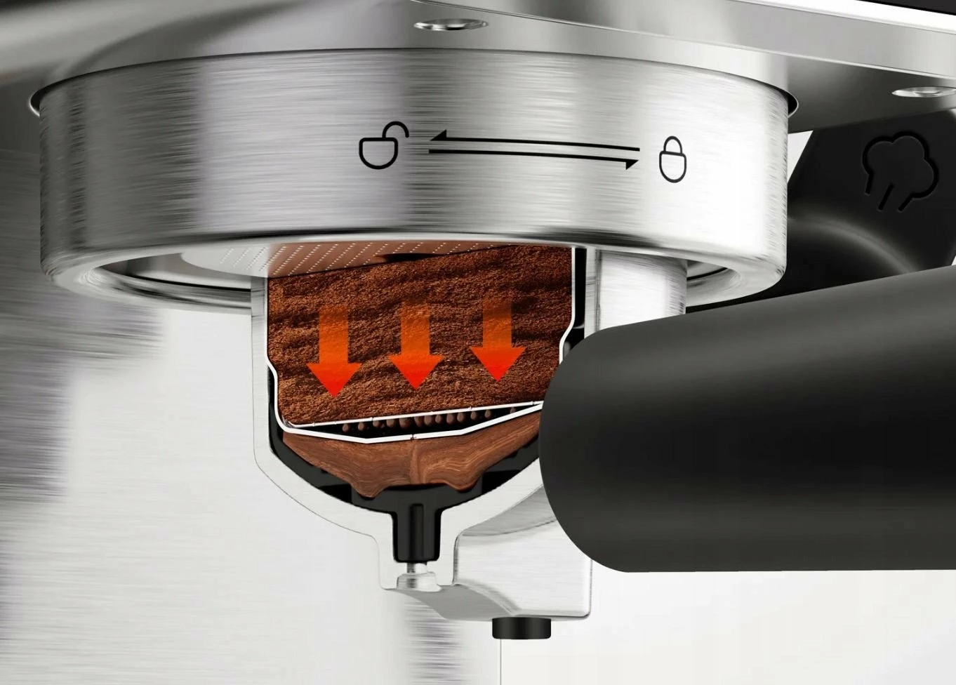 Aparat espresso gjysmë-automatik Xiaomi Semi-automatic Espresso Machine EU 62204 1350W 900ml 20 bar, argjendtë