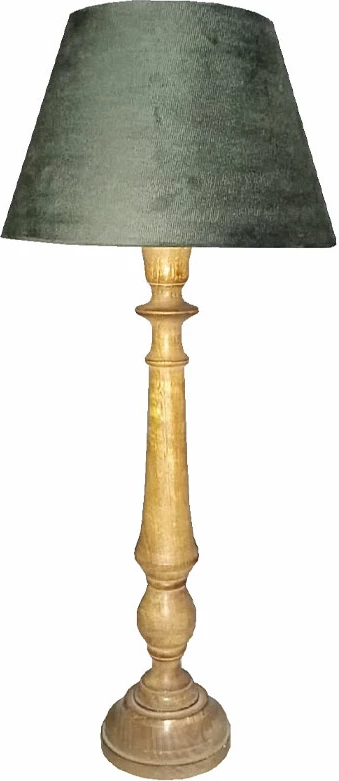 Llambë tavoline LUISON, natyrale, jeshile ulliri, 12x12x65 cm