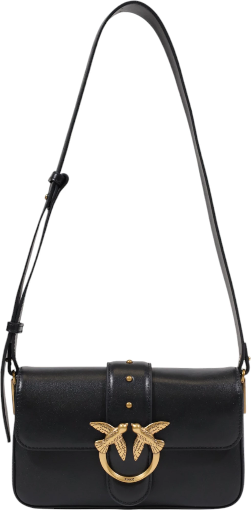 Çantë shpatulle Pinko Love One Mini Slouchy FL 104340 A0QO, e zezë