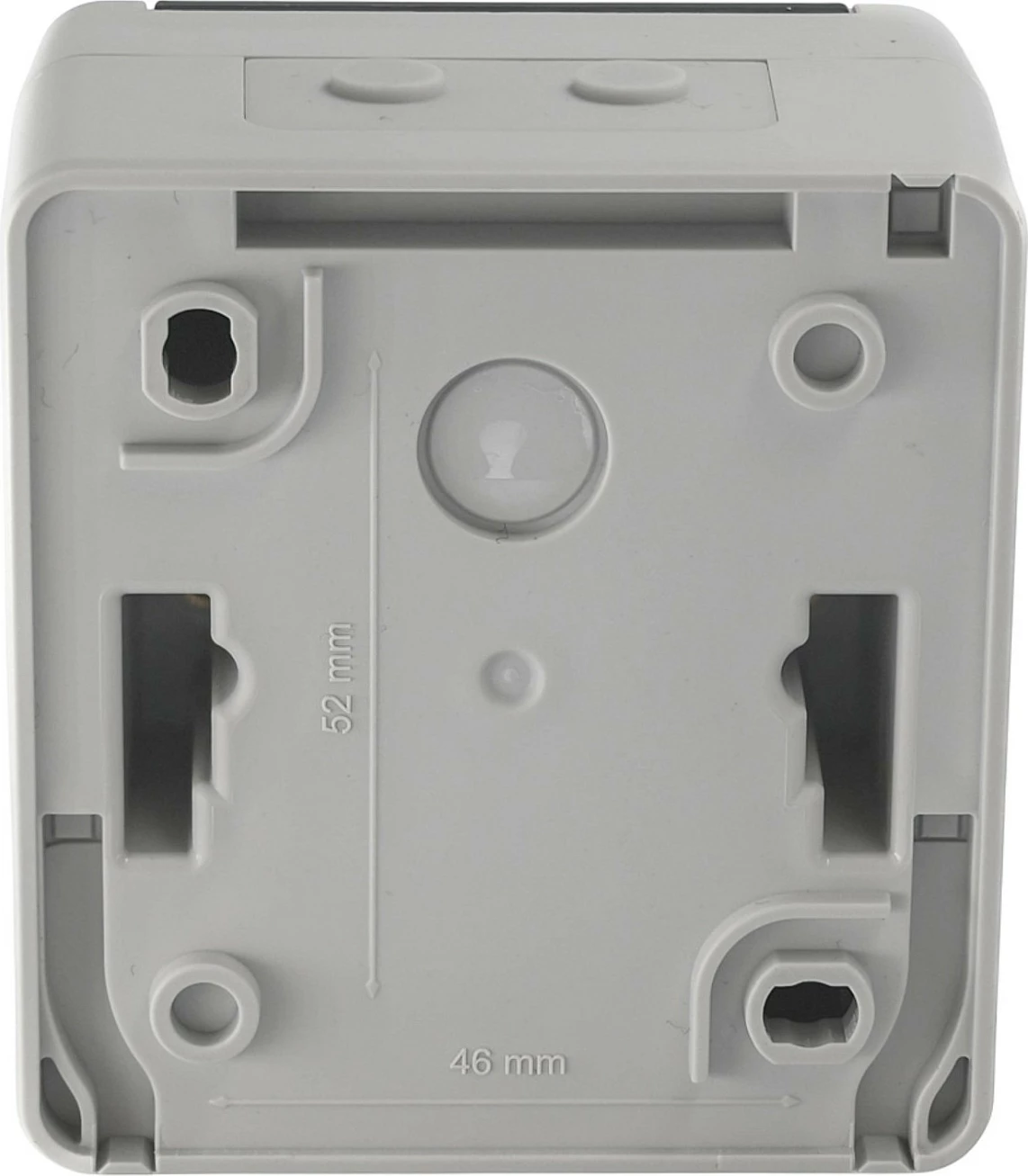 Kuti montimi sipërfaqësore Equip 2-Port Keystone, IP44, e hirtë