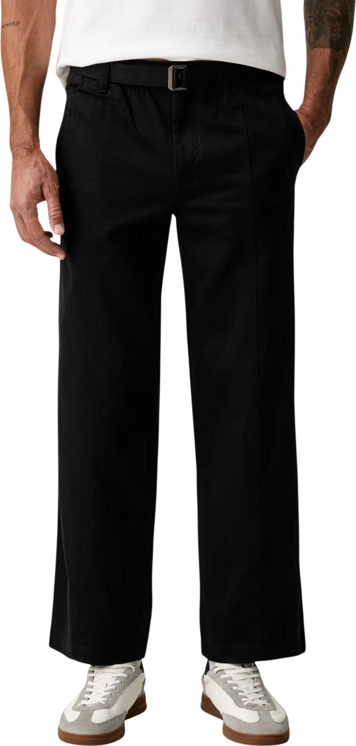 Pantallona për meshkuj Calvin Klein Jeans LV04RG615G, të zeza