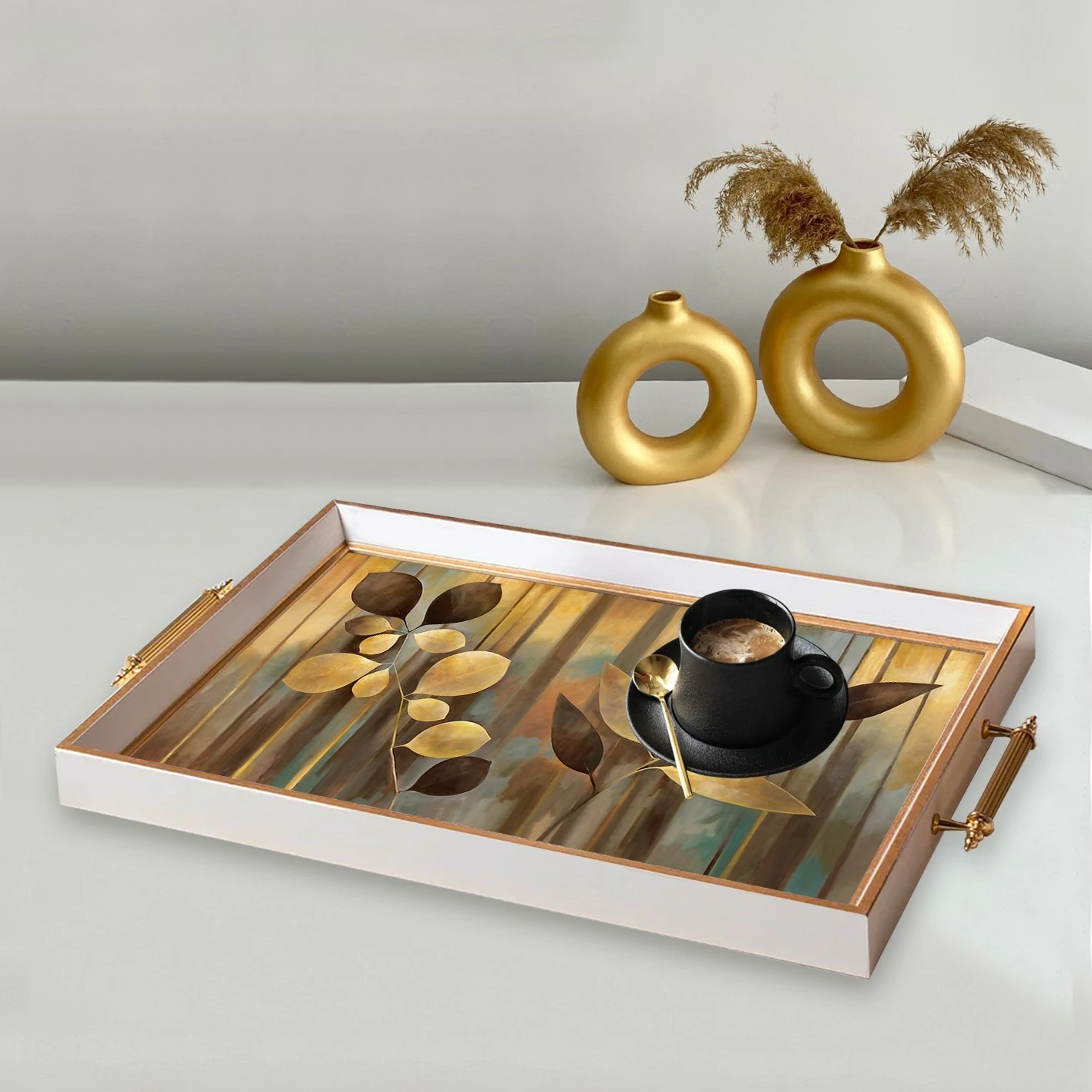 Tabaka prej qelqi Aberto Design, shumëngjyrëshe, TPB9883
