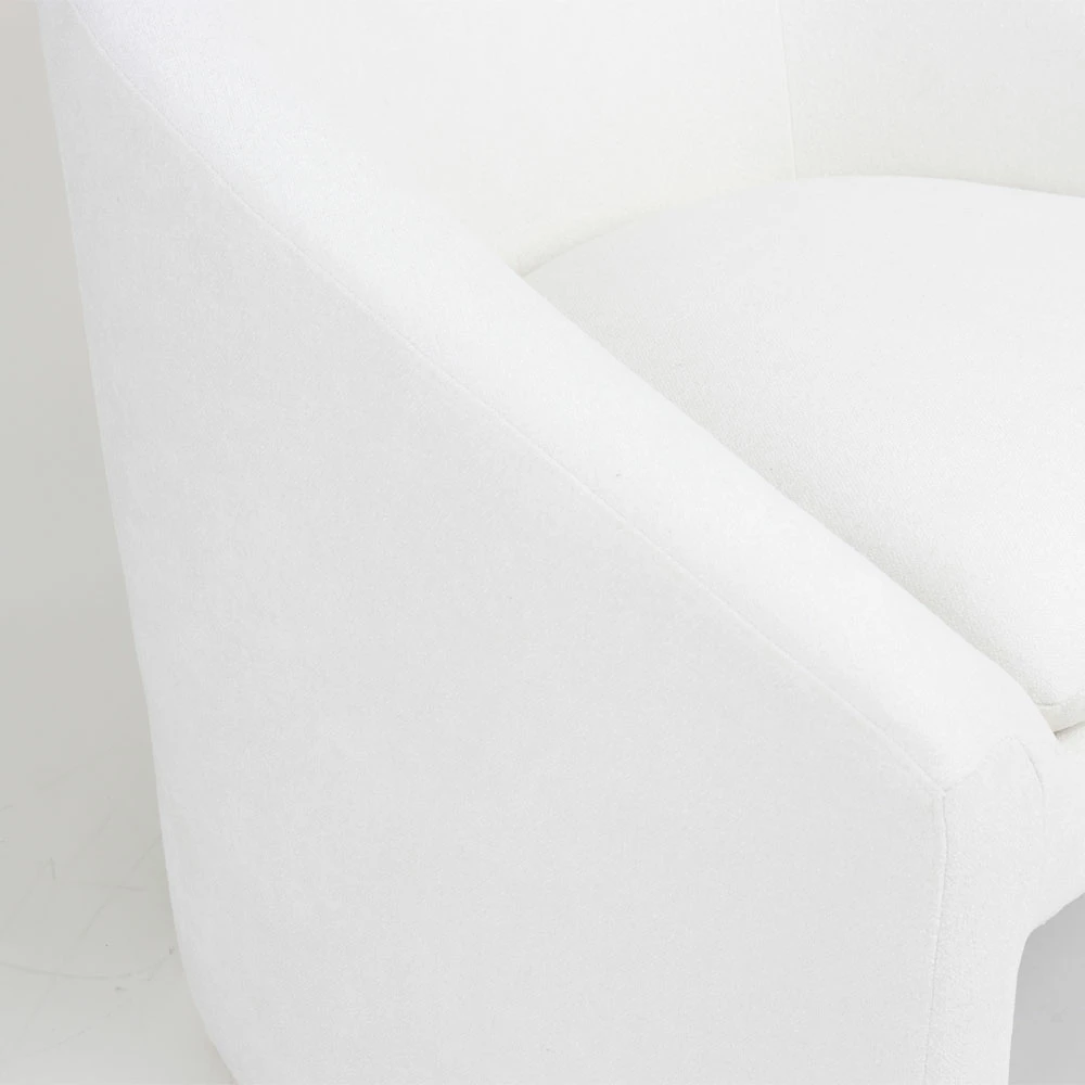 Karrige e ulët AVOA, e bardhë, 81x74x72cm