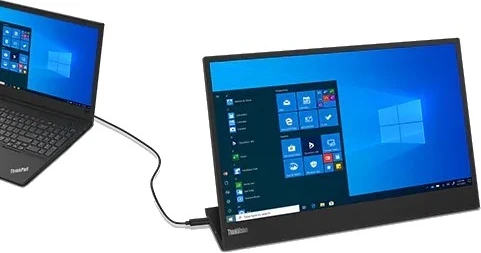 Monitor portativ Lenovo ThinkVision M15, 15.6", Full HD, i zi