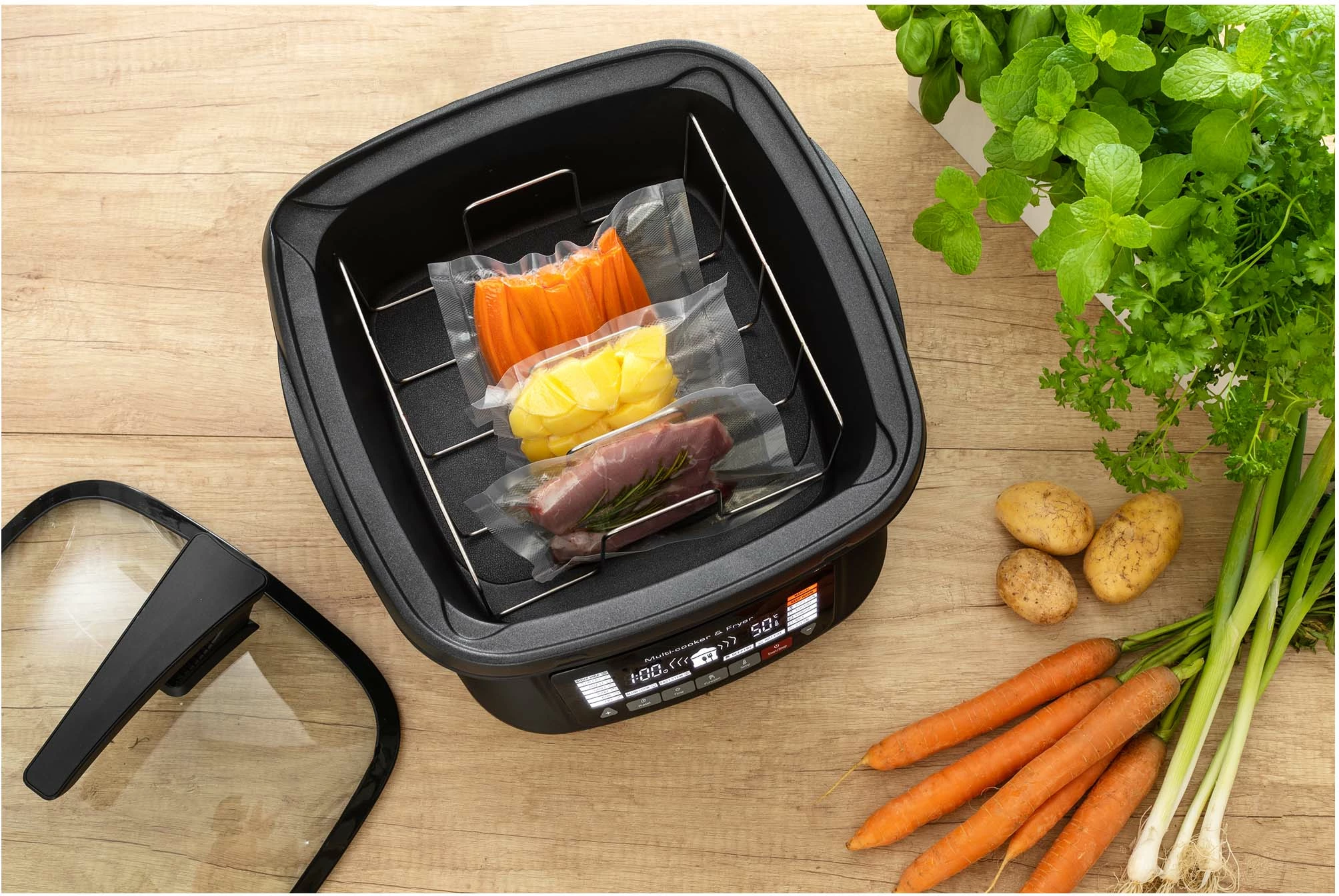 Fritezë Multifunksionale Sencor SFR 9300BK-MEG2, 4.8l, e zezë