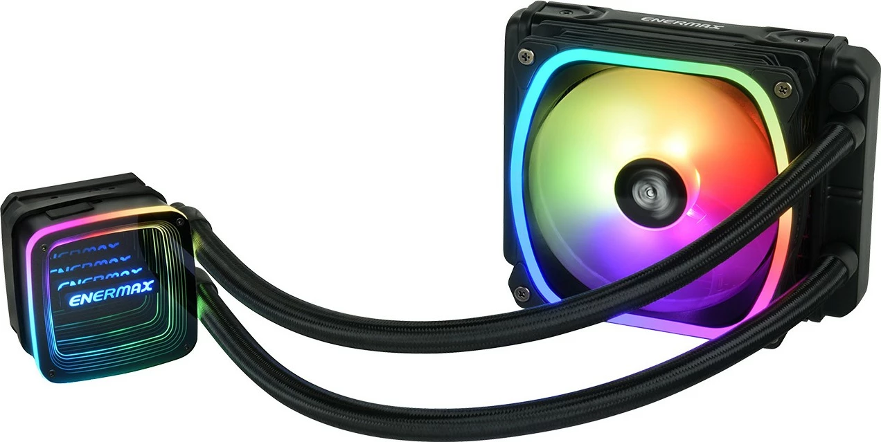 Ftohës uji Enermax Aquafusion ADV ELC-AQFA120-SQA, 120mm, RGB, i zi