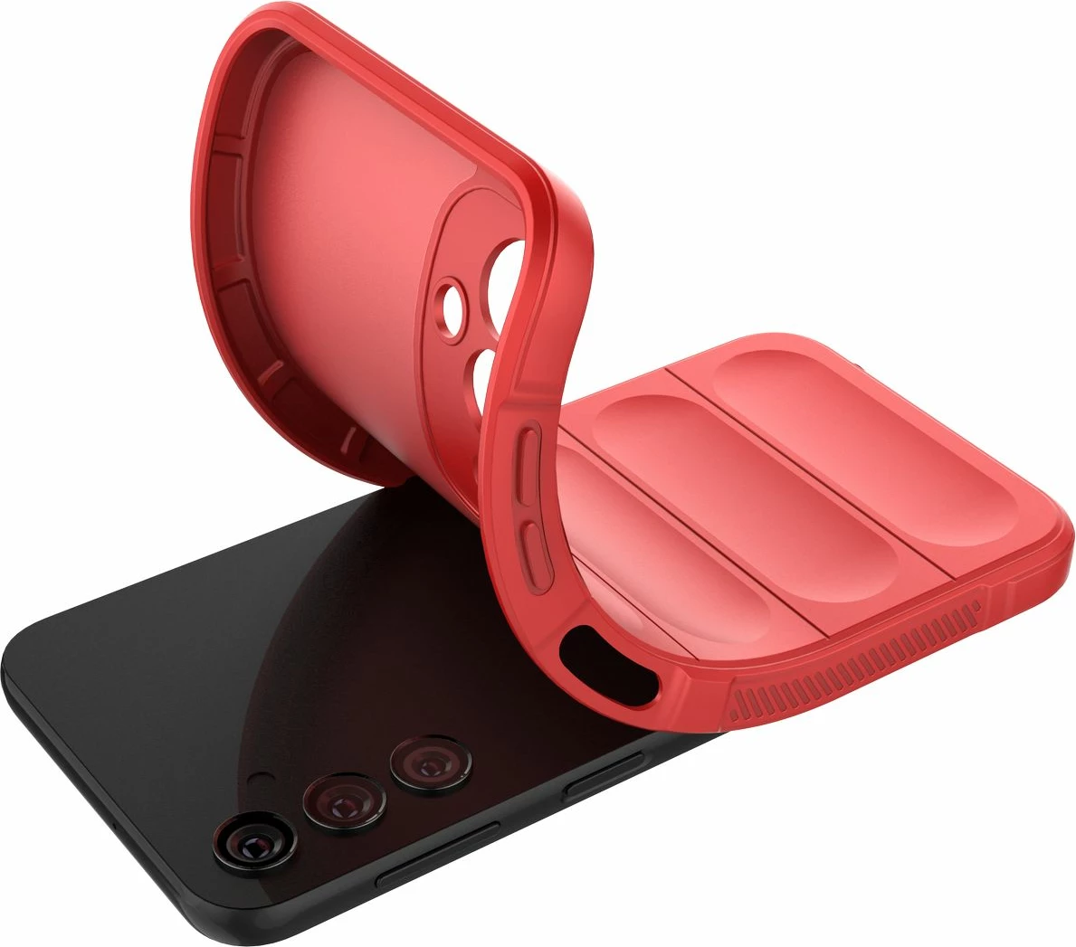 Mbështjellës Hurtel Magic Shield Case për Samsung Galaxy A24 4G, i kuq