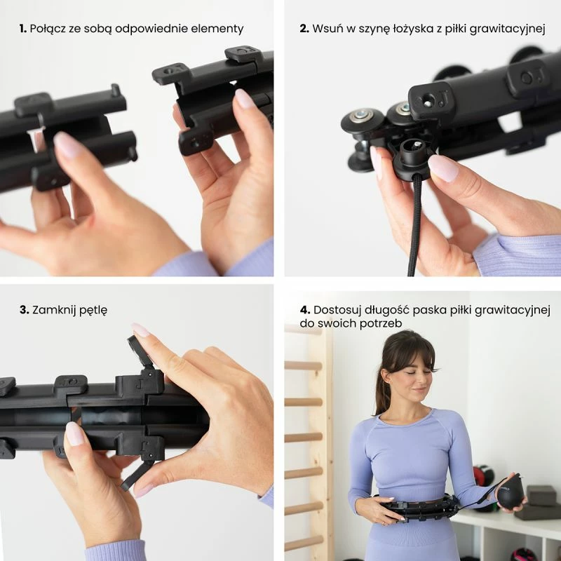 Hula hoop me peshë HMS HHW01, i zi