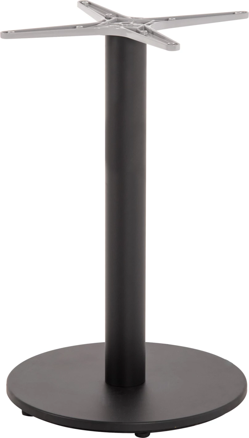 Bazë tavoline alumini, e zezë mat, FH476.01, 48x48 cm, Φ45x73H cm