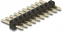 Konektor pin DeLOCK 10-pin 2x5, pitch 2.54mm, i drejtë, 5 copë, i zi