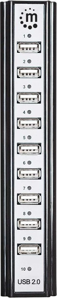USB hub MANHATTAN 10 porta USB 2.0, zi