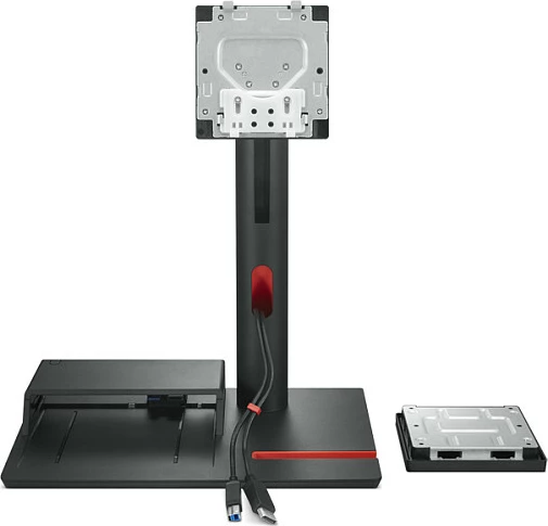 Mbajtëse monitori Lenovo ThinkCentre TIO Flex, VESA 100x100, deri 27", me menaxhim kabllove, e zezë