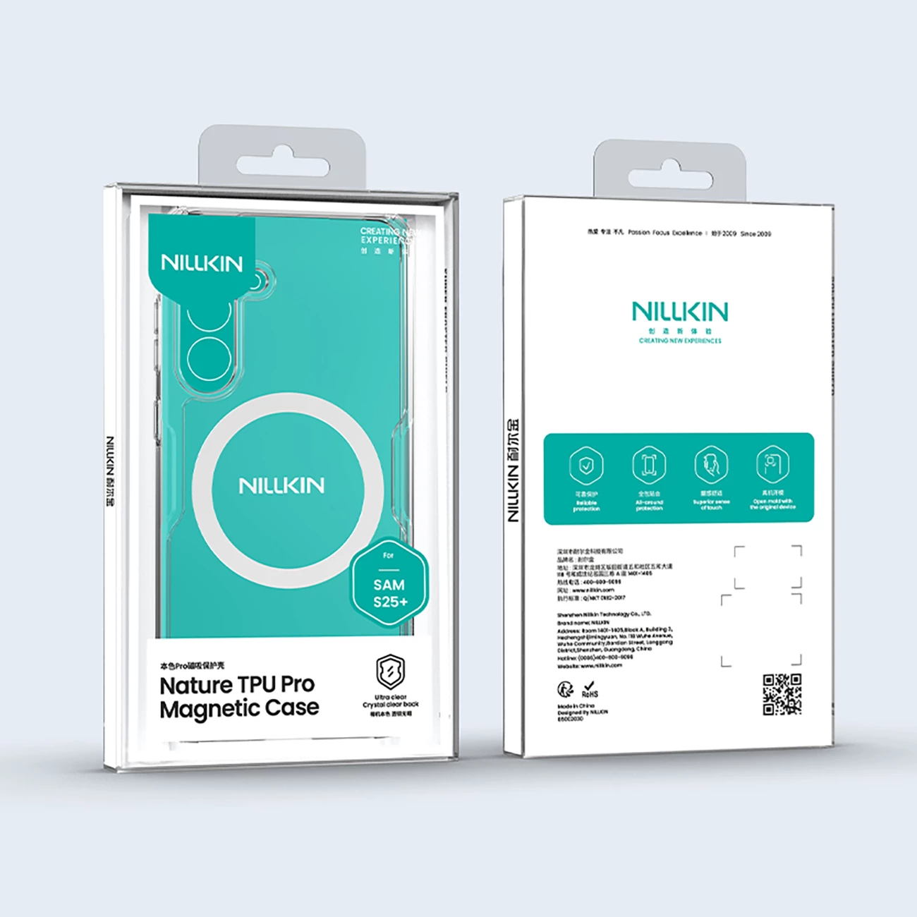 Mbështjellës Nillkin Nature TPU Pro Magnetic me MagSafe për Samsung Galaxy S25+, Bardhë