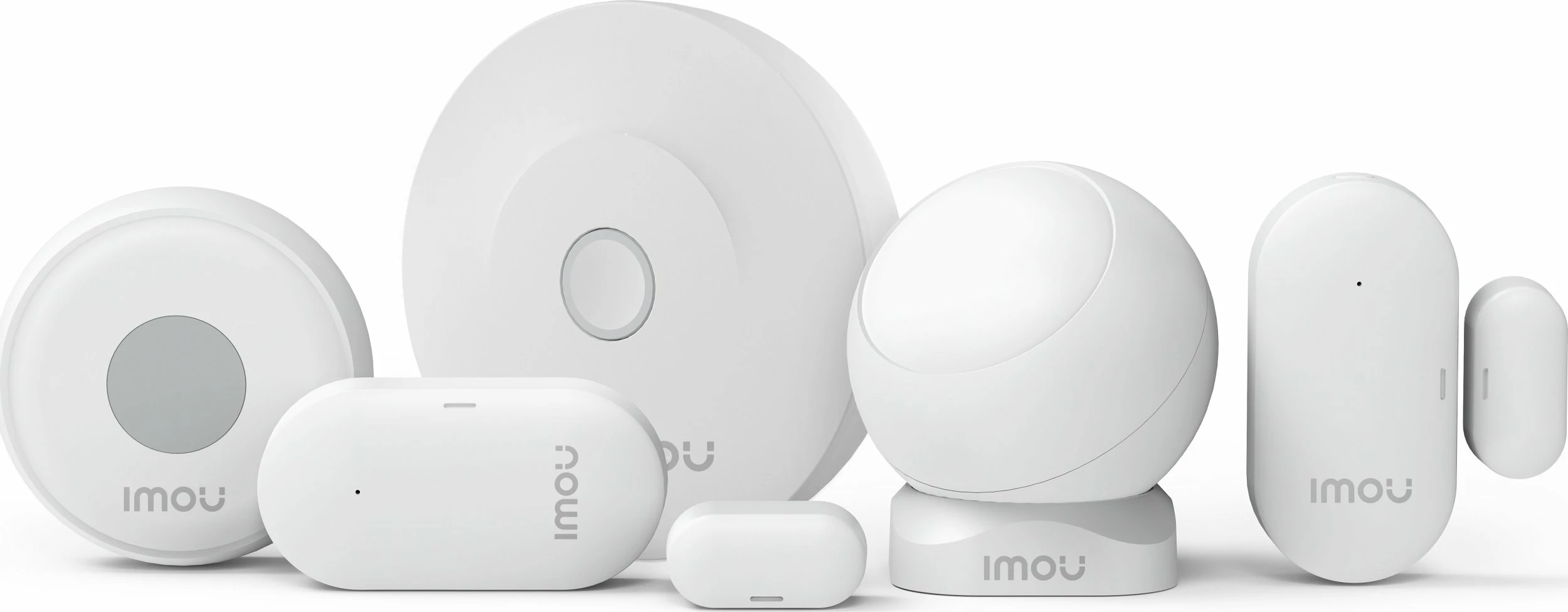 Set alarmi IMOU KIT-Alarm(ZG2)-EU-5, WiFi, gateway + buton + sensor lëvizjeje + sensor dere/dritare, bardhë