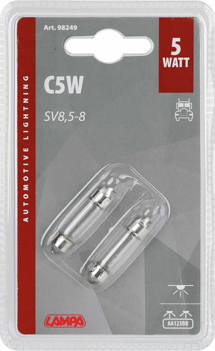 Lampa 24v 5w 35mm Sulf Sv8,5-8 Blis