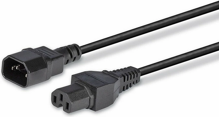 Kabllo energjie LINDY IEC në C15, 2m, e zezë