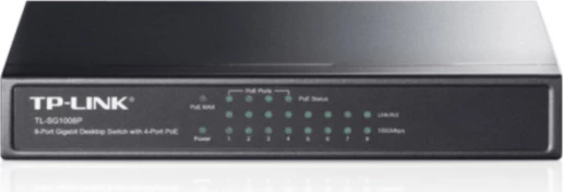 Switch TP-LINK TL-SG1008P 8-port Gigabit desktop, 4 PoE (55W), zi