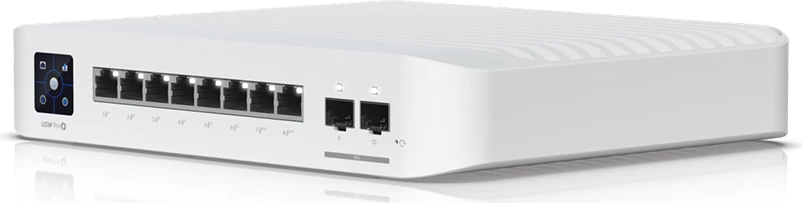 Switch Unifi Pro 8 PoE, 8 porta, Layer 3, 120W, i bardhë