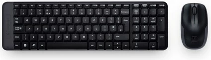 Set tastierë dhe maus Logitech MK220, wireless, USB, spanjisht, e zezë