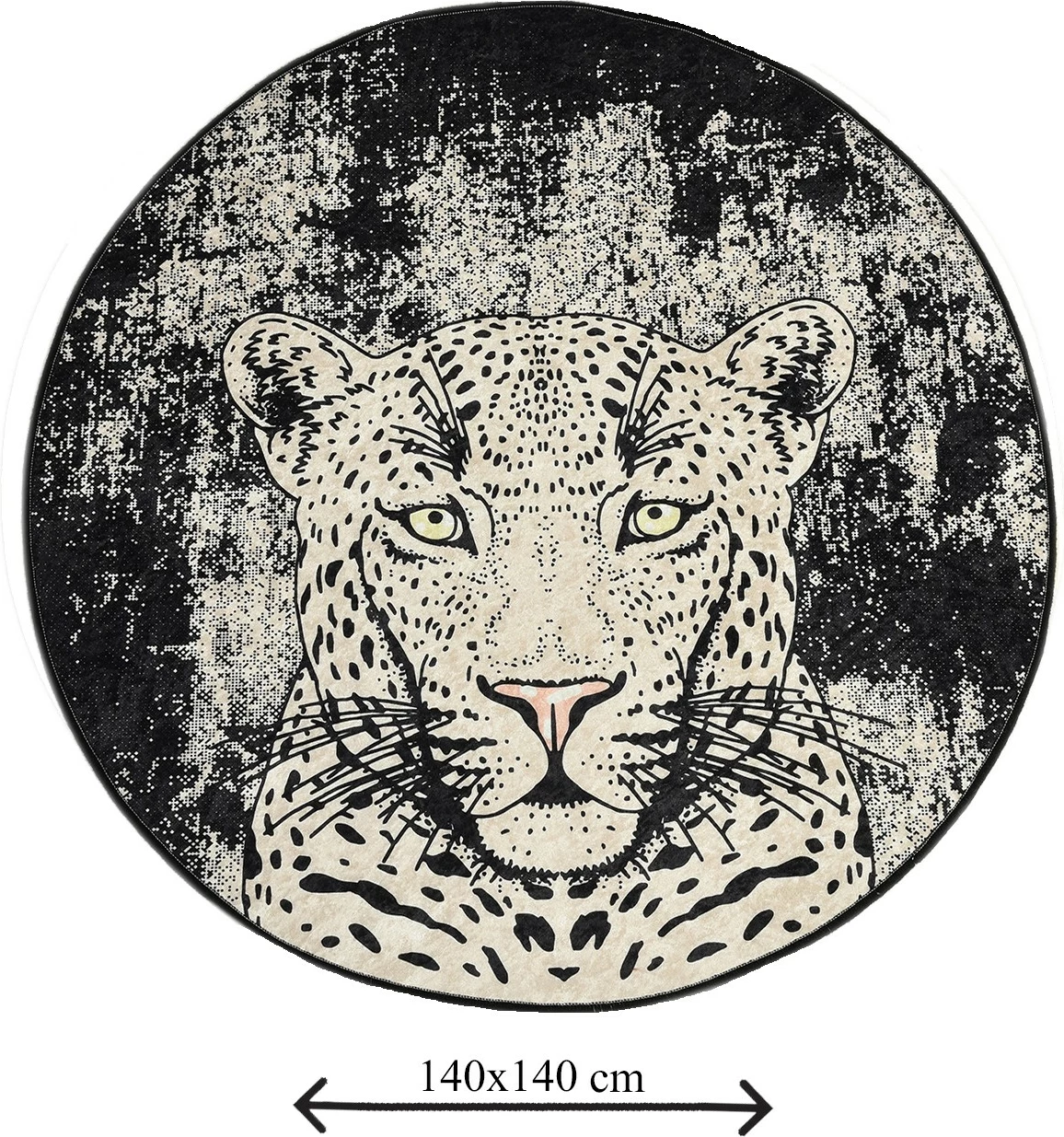 Tapet banjoje Mijölnir, Tiger, shumëngjyrësh, 140cm