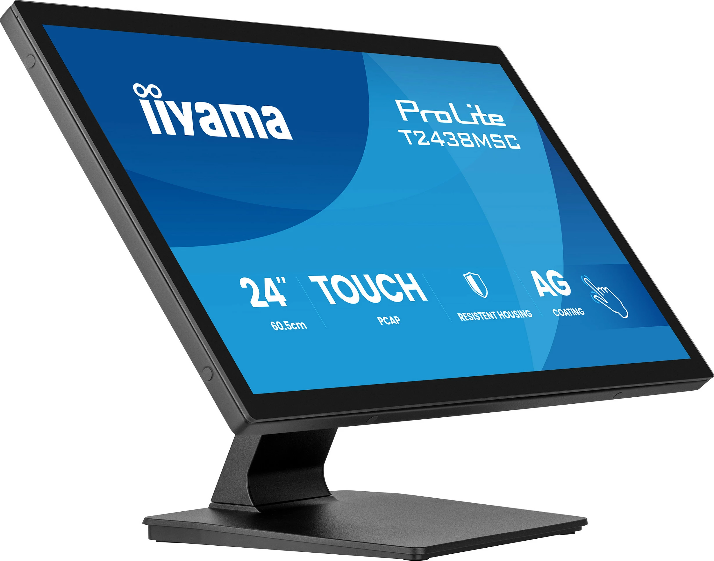 Monitor touch iiyama ProLite T2438MSC-B2 24" Full HD IPS, 10-point, USB hub, i zi