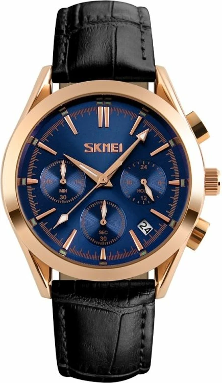 Orë dore për meshkuj Skmei, e zezë