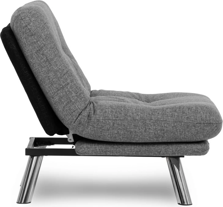 Krevat-karrige një vendësh Atelier del Sofa, Misa Small Solo, gri e çelët