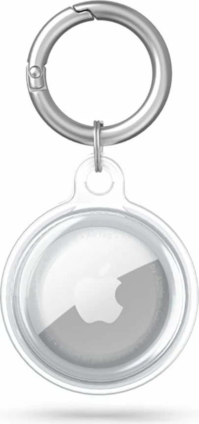Mbështjellës silikon Tech-Protect Icon për Apple AirTag, transparent